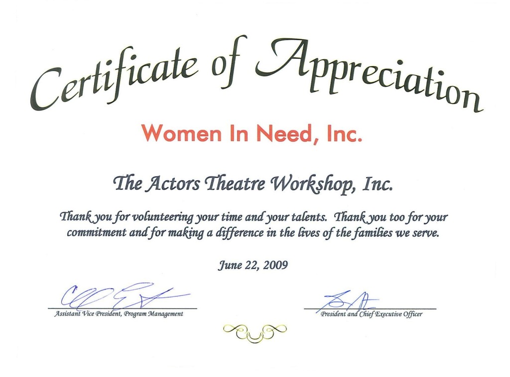 News - The Actors Theatre Workshop